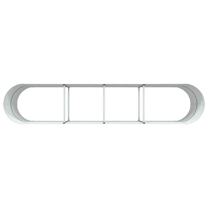 vidaXL Hochbeet Grün 400 x 80 x 81 cm Stahl