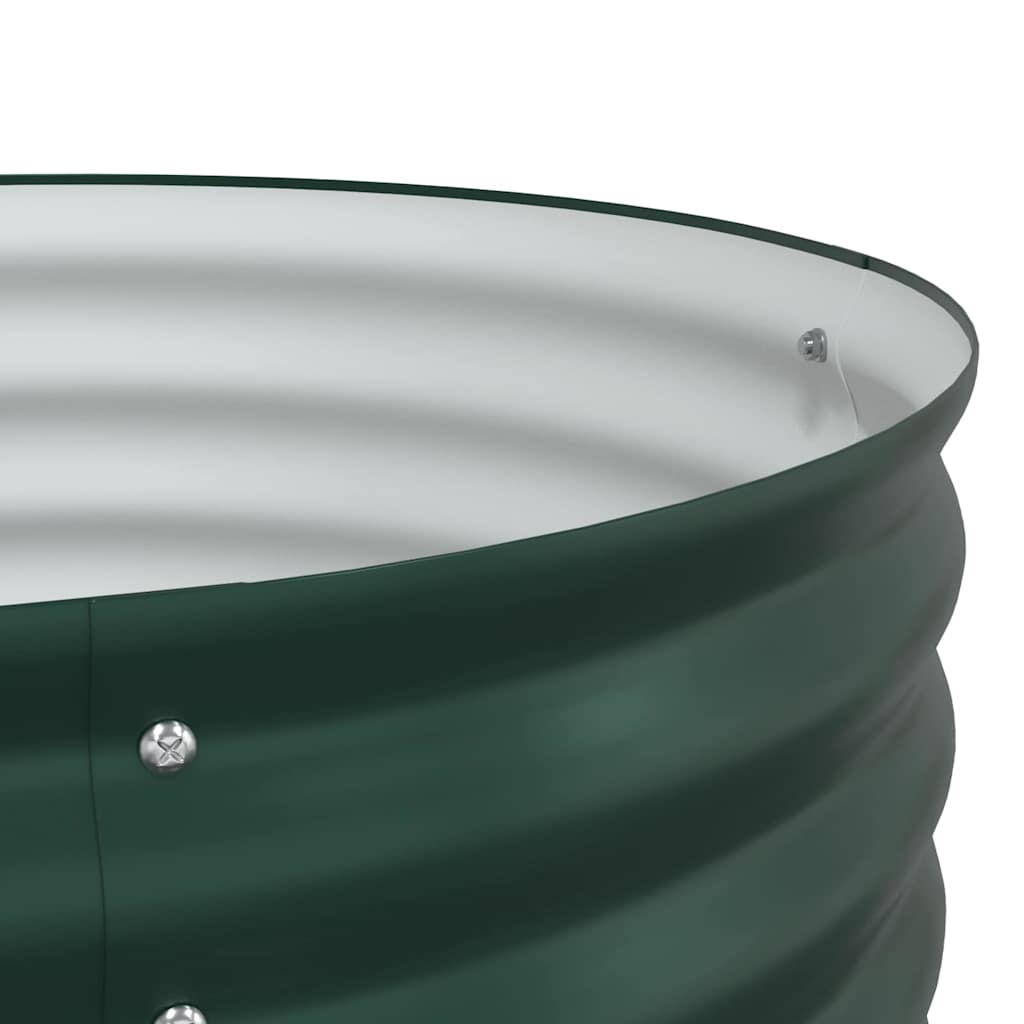 vidaXL Hochbeet Grün 320 x 80 x 81 cm Stahl