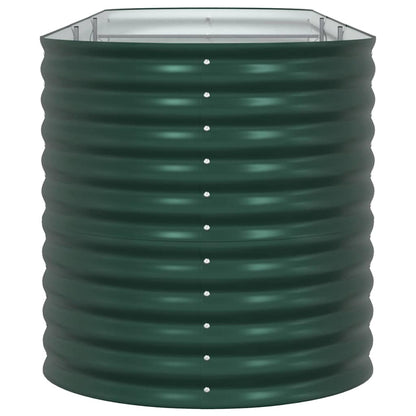 vidaXL Hochbeet Grün 320 x 80 x 81 cm Stahl