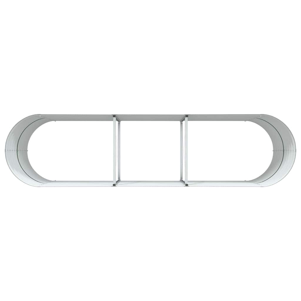 vidaXL Hochbeet Grün 320 x 80 x 81 cm Stahl