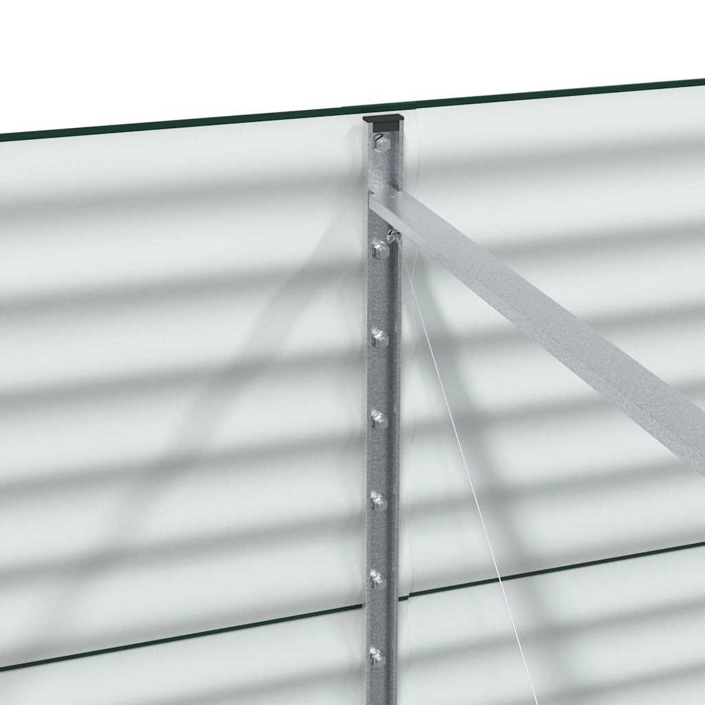 Hochbeet Grün 240 x 80 x 81 cm Stahl