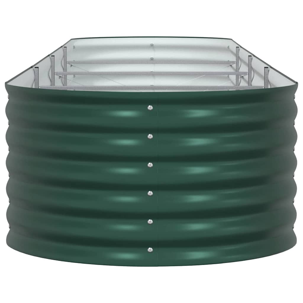 Hochbeet Grün 400 x 80 x 44 cm Stahl