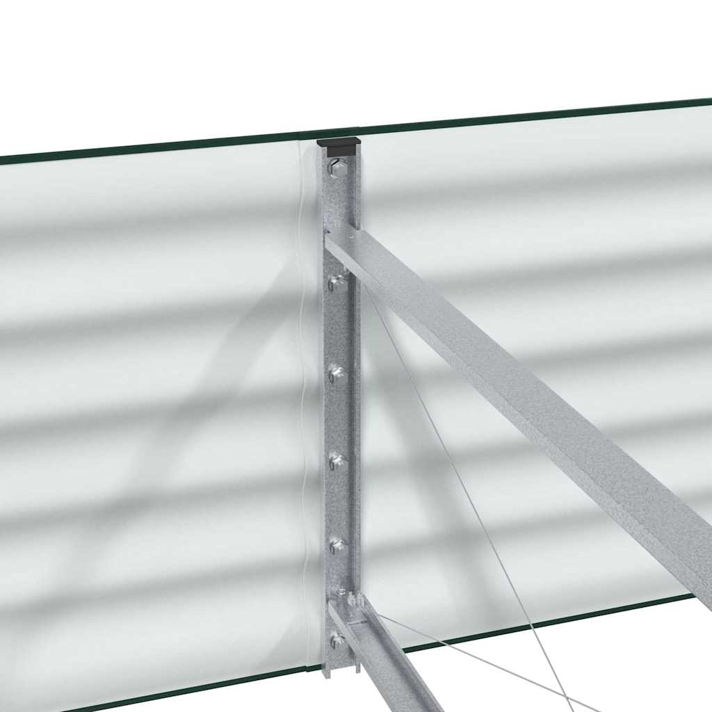 vidaXL Hochbeet Grün 320 x 80 x 44 cm Stahl