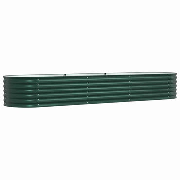 vidaXL Hochbeet Grün 320 x 80 x 44 cm Stahl