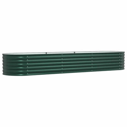 vidaXL Hochbeet Grün 320 x 80 x 44 cm Stahl