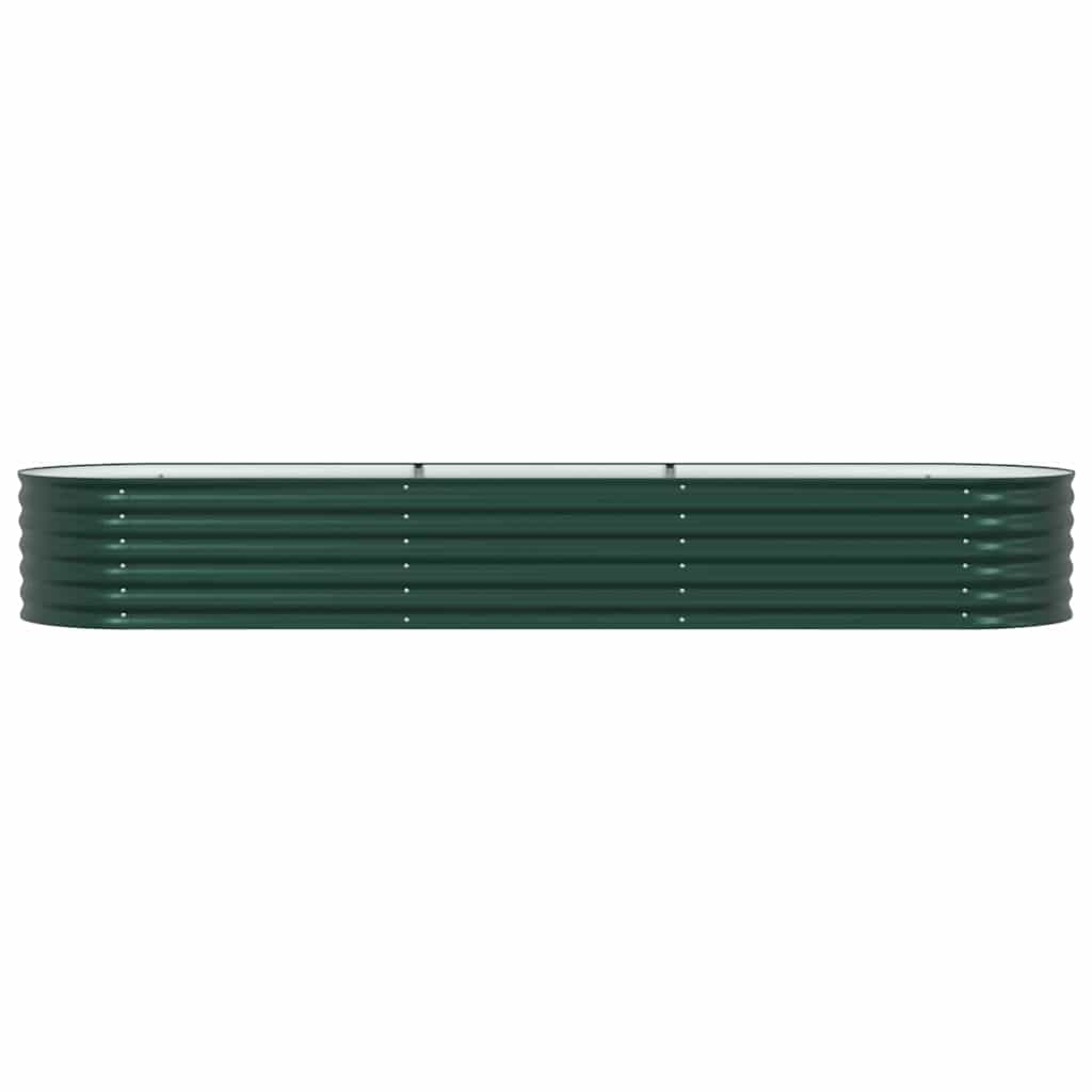 vidaXL Hochbeet Grün 320 x 80 x 44 cm Stahl