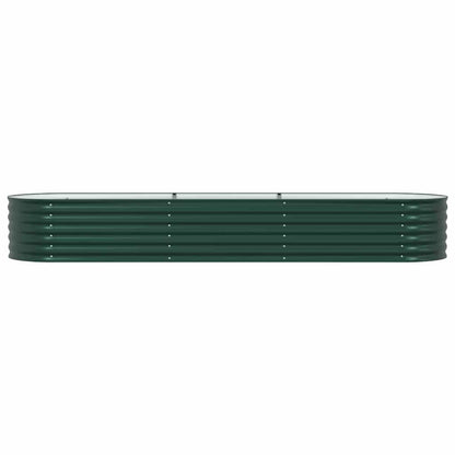 vidaXL Hochbeet Grün 320 x 80 x 44 cm Stahl