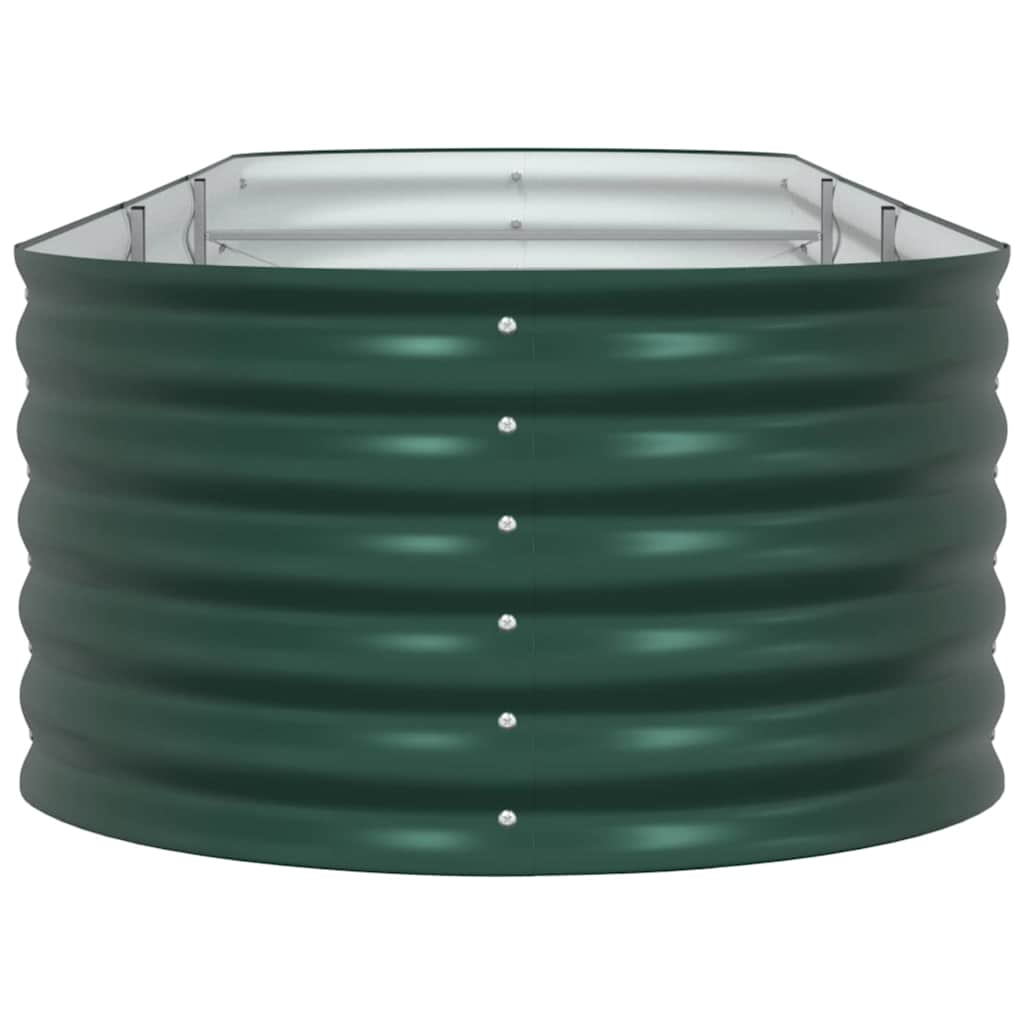 vidaXL Hochbeet Grün 320 x 80 x 44 cm Stahl