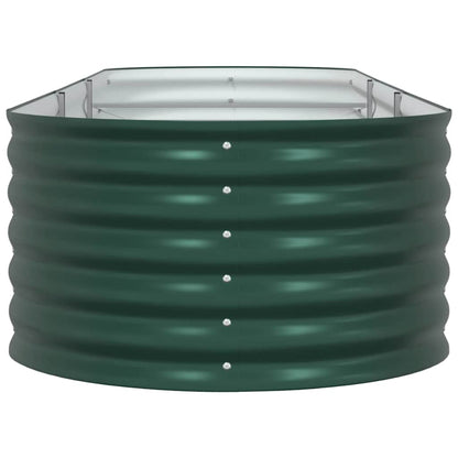 vidaXL Hochbeet Grün 320 x 80 x 44 cm Stahl