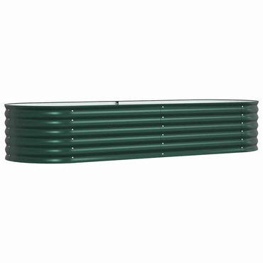 vidaXL Hochbeet Grün 240 x 80 x 44 cm Stahl