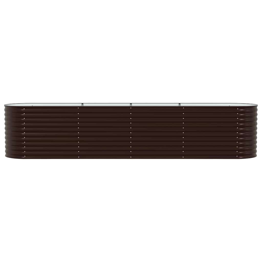 vidaXL Hochbeet Braun 400 x 80 x 81 cm Stahl