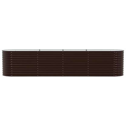 vidaXL Hochbeet Braun 400 x 80 x 81 cm Stahl