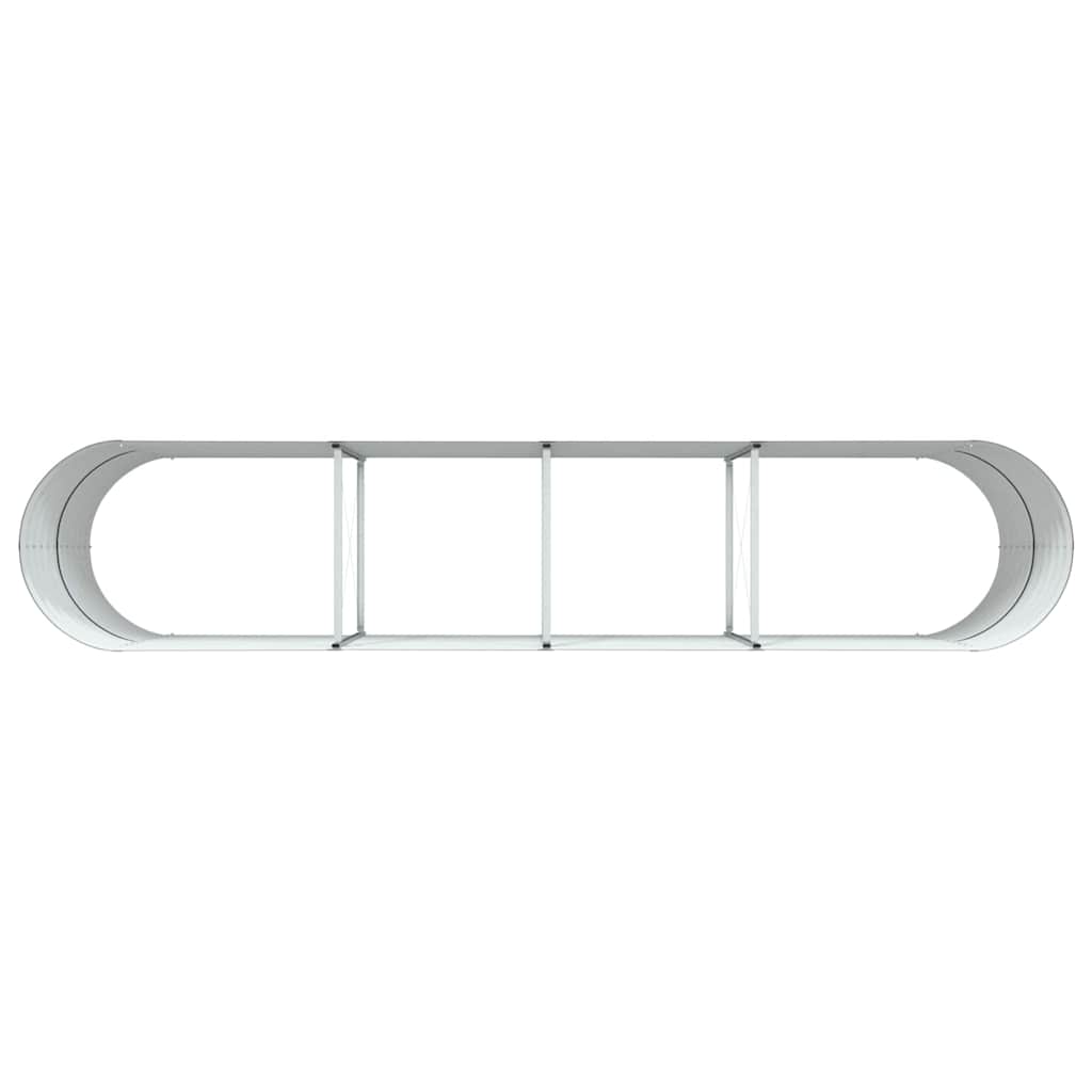 vidaXL Hochbeet Braun 400 x 80 x 81 cm Stahl