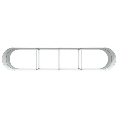 vidaXL Hochbeet Braun 400 x 80 x 81 cm Stahl