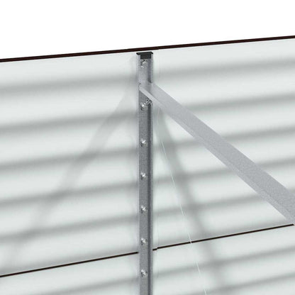 vidaXL Hochbeet Braun 320 x 80 x 81 cm Stahl