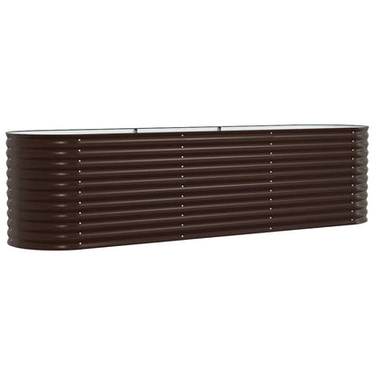 vidaXL Hochbeet Braun 320 x 80 x 81 cm Stahl