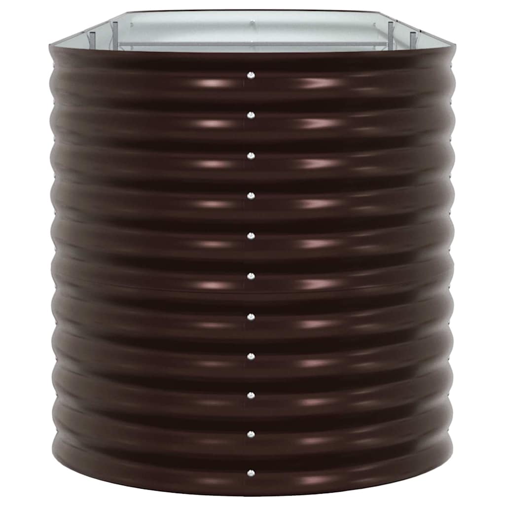 vidaXL Hochbeet Braun 320 x 80 x 81 cm Stahl