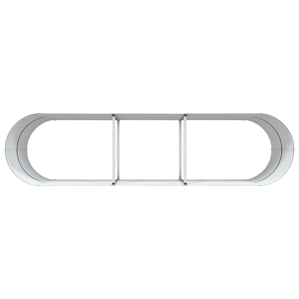 vidaXL Hochbeet Braun 320 x 80 x 81 cm Stahl