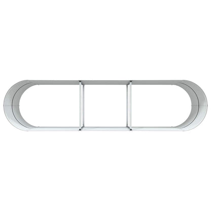 vidaXL Hochbeet Braun 320 x 80 x 81 cm Stahl