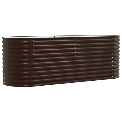 vidaXL Hochbeet Braun 240 x 80 x 81 cm Stahl