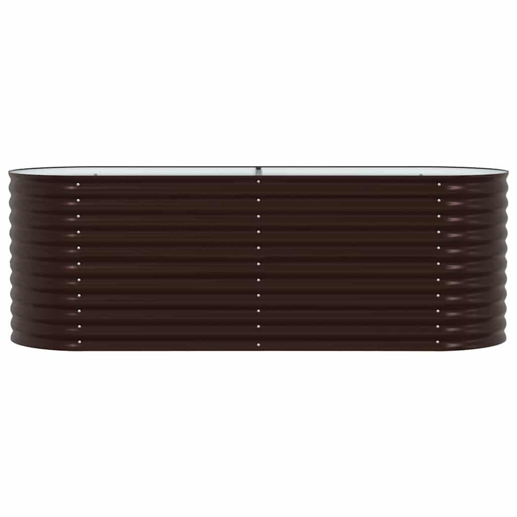 vidaXL Hochbeet Braun 240 x 80 x 81 cm Stahl