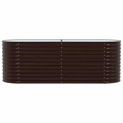 vidaXL Hochbeet Braun 240 x 80 x 81 cm Stahl