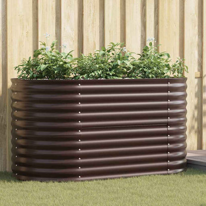 vidaXL Hochbeet Braun 160 x 80 x 81 cm Stahl