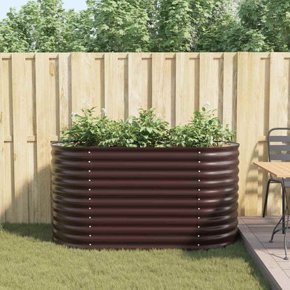 vidaXL Hochbeet Braun 160 x 80 x 81 cm Stahl