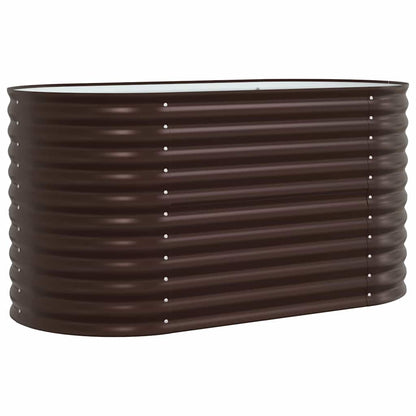 vidaXL Hochbeet Braun 160 x 80 x 81 cm Stahl