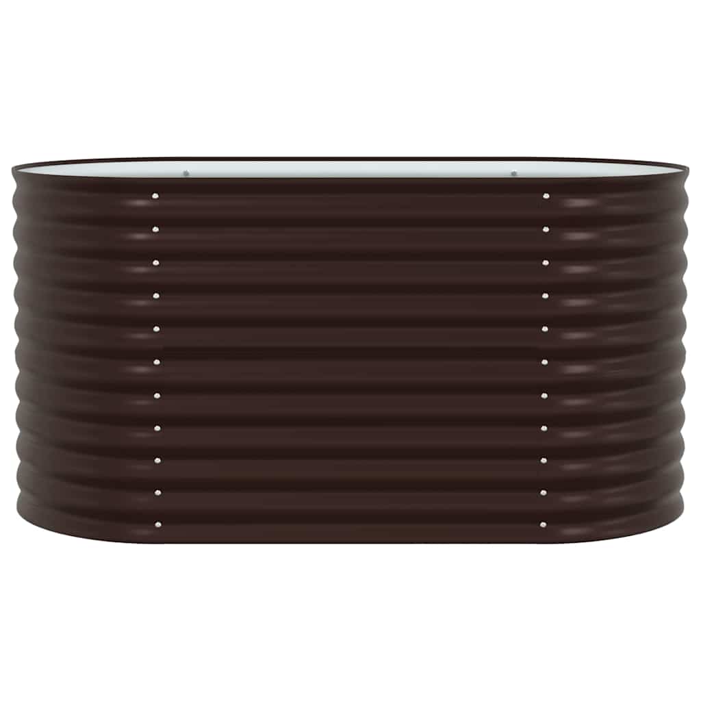 vidaXL Hochbeet Braun 160 x 80 x 81 cm Stahl