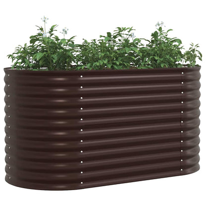 vidaXL Hochbeet Braun 160 x 80 x 81 cm Stahl