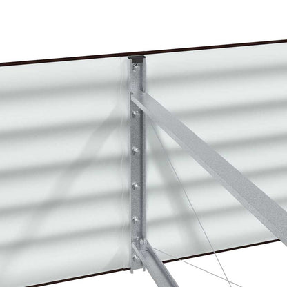 vidaXL Hochbeet Braun 400 x 80 x 44 cm Stahl