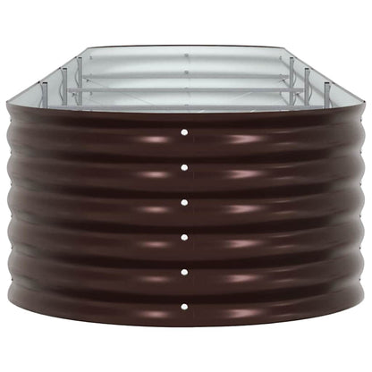 vidaXL Hochbeet Braun 400 x 80 x 44 cm Stahl