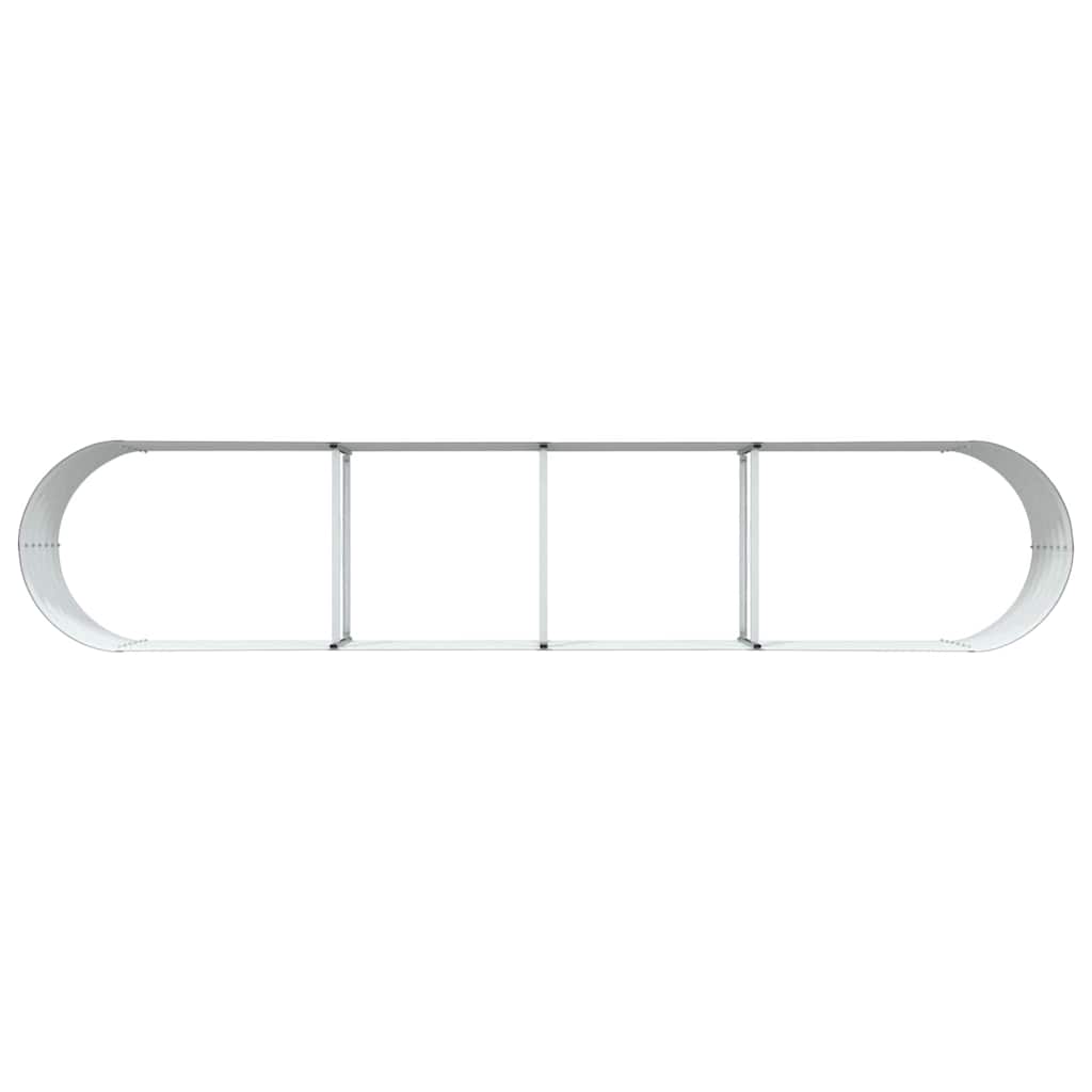 vidaXL Hochbeet Braun 400 x 80 x 44 cm Stahl