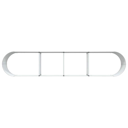 vidaXL Hochbeet Braun 400 x 80 x 44 cm Stahl