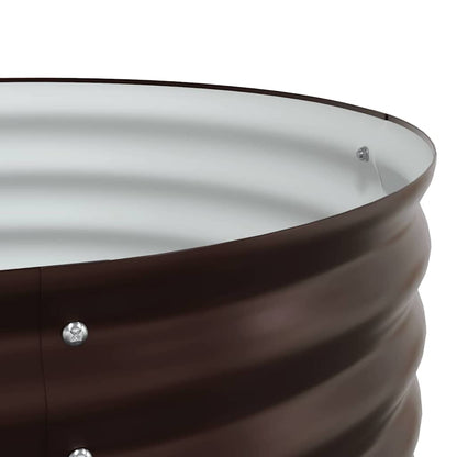 Hochbeet Braun 320 x 80 x 44 cm Stahl