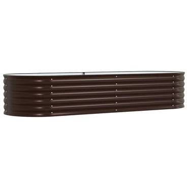 vidaXL Hochbeet Braun 240 x 80 x 44 cm Stahl