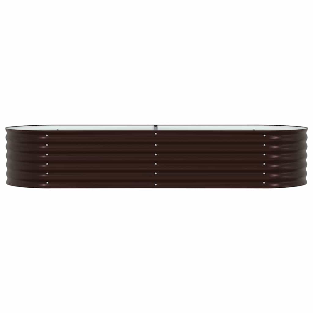 vidaXL Hochbeet Braun 240 x 80 x 44 cm Stahl
