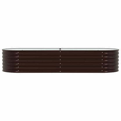 vidaXL Hochbeet Braun 240 x 80 x 44 cm Stahl