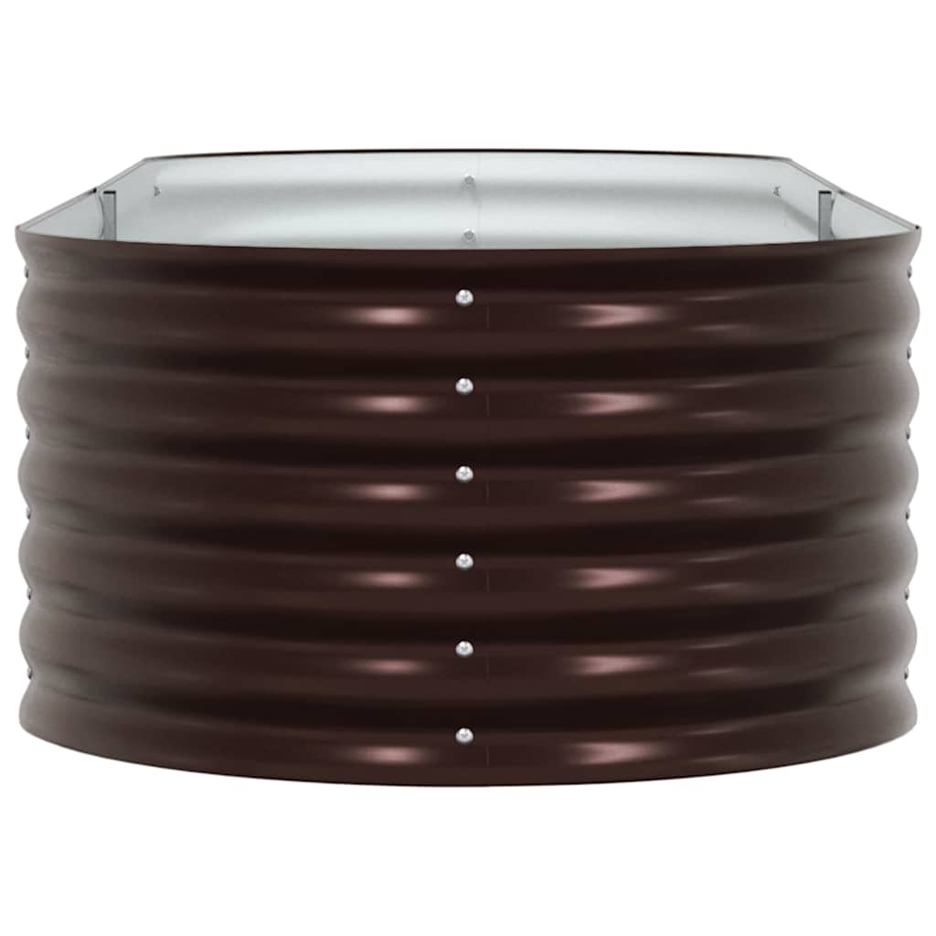 vidaXL Hochbeet Braun 240 x 80 x 44 cm Stahl