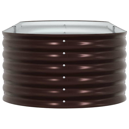 vidaXL Hochbeet Braun 240 x 80 x 44 cm Stahl