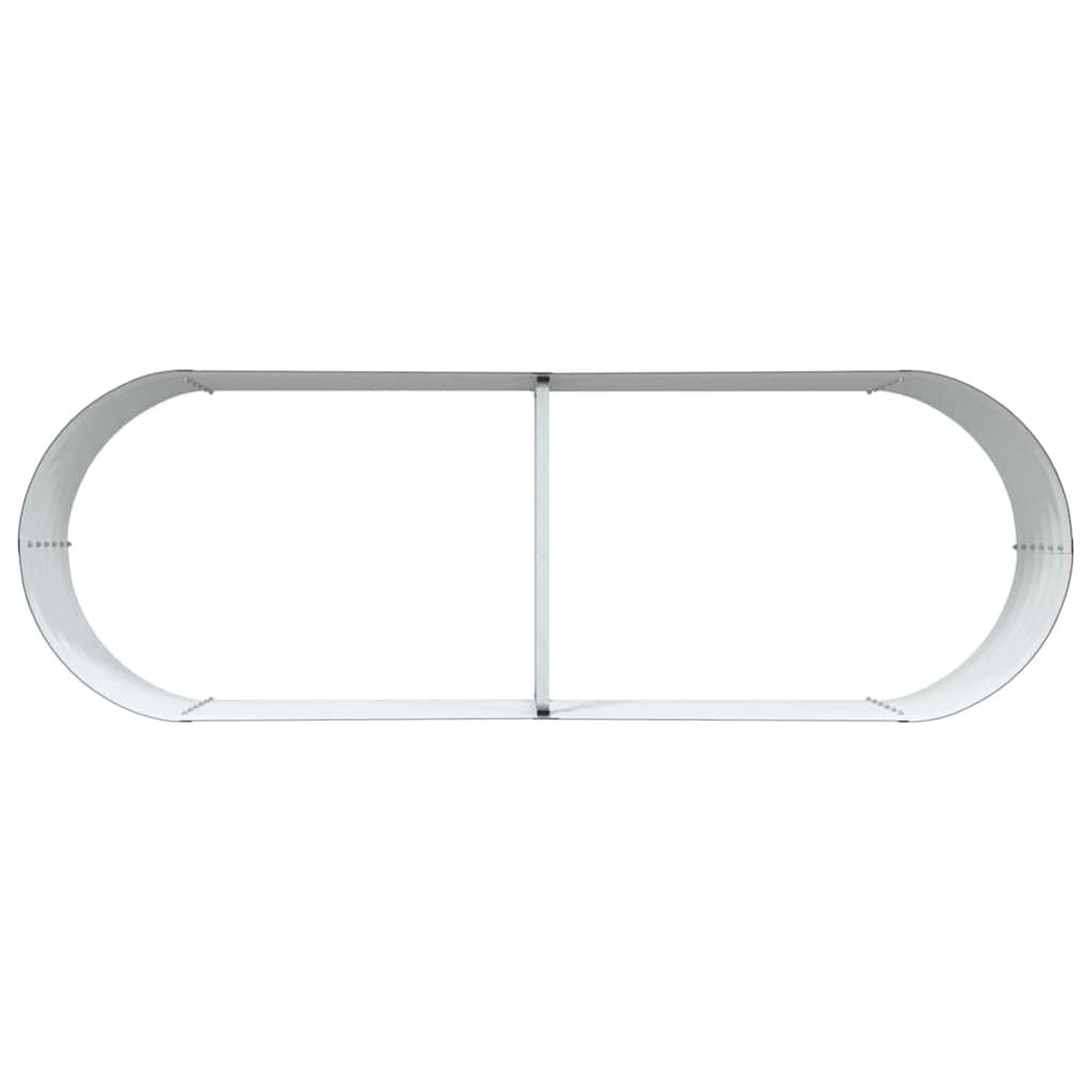 vidaXL Hochbeet Braun 240 x 80 x 44 cm Stahl