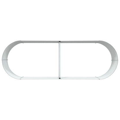 vidaXL Hochbeet Braun 240 x 80 x 44 cm Stahl