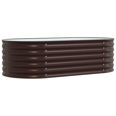 vidaXL Hochbeet Braun 160 x 80 x 44 cm Stahl