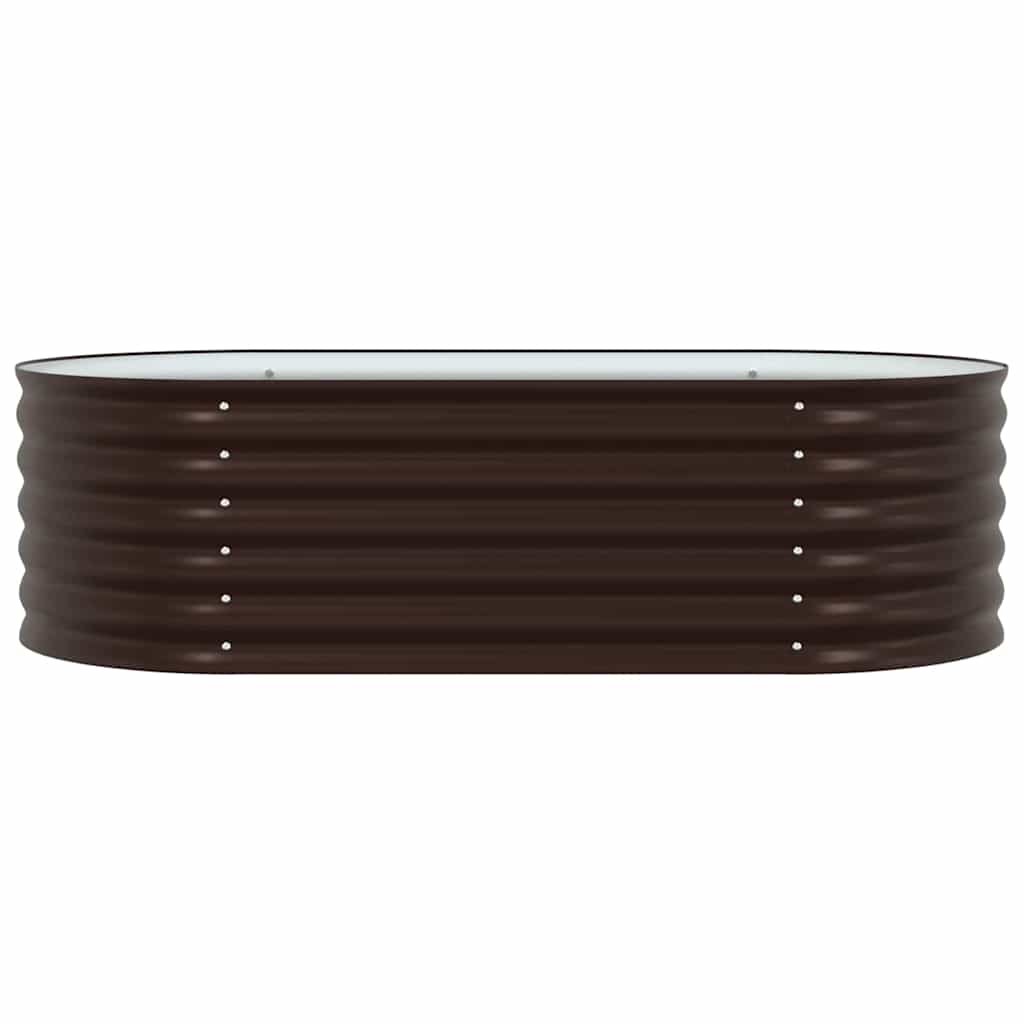 vidaXL Hochbeet Braun 160 x 80 x 44 cm Stahl