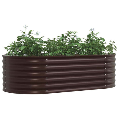 vidaXL Hochbeet Braun 160 x 80 x 44 cm Stahl