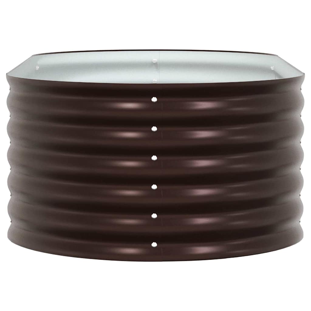 vidaXL Hochbeet Braun 160 x 80 x 44 cm Stahl