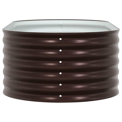 vidaXL Hochbeet Braun 160 x 80 x 44 cm Stahl