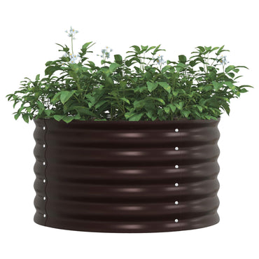 vidaXL Hochbeet Braun 80 x 80 x 44 cm Stahl