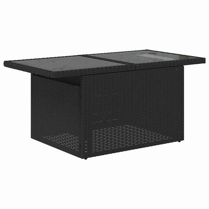vidaXL Gartensofa-set mit Kissen 6 pcs Schwarz und Creme Poly-Rattan